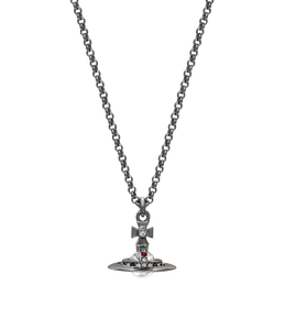 Collares de Clavícula con Diseño de Saturno 3D de Alta Gama - Plata de Ley Chapada en Oro con Circonita Negra y Morada, Regalo Perfecto para Bodas - Product Image 5