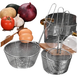 Panier de cuisine mural multifonctionnel en acier inoxydable 304, égouttoir en fil métallique, écologique, pour friture profonde – Vente chaude - Product Image 3
