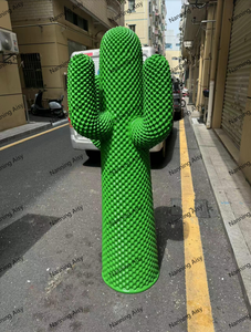 Art nouveau design fait à la main en résine artisanat intérieur extérieur accessoires de décoration artificielle grandeur nature en fibre de verre <span class=keywords><strong>Cactus</strong></span> Statues - Product Image 3