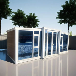 Casas de contenedores plegables portátiles modernas Casa modular plana de abuelita móvil prefabricada para Centro Comercial Hotel Panel sándwich de uso al aire libre - Product Image 4