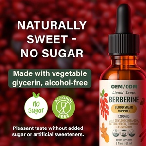 Complément alimentaire liquide à la berbérine 1200 mg, contenant de la cannelle de Ceylan, de la courge amère et du curcuma, compléments à base de plantes pour adultes - Product Image 3