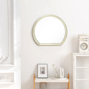 New Design <strong>Oak</strong> Wooden Frame Decorative <strong>Mirror</strong> for Living Room Modern Luxury Home Decoration <strong>Round</strong> Wall <strong>Mirror</strong> - Product Image 3