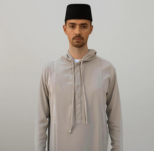 Raya 2025 Moden Jubah, Vestido Informal para Mujer, Otoño, Plisado, con Capucha, Sin Plancha, Tela Fresca, Corte Ajustado, Tallas S-5XL, Malasia, Disponible en Stock, Oferta B2B - Product Image 1