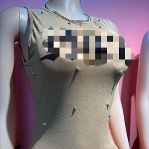 Kadın Modası Baskılı Dar Kesim Esnek Kolsuz <span class=keywords><strong>Mini</strong></span> Elbise Seksi Vücuda Oturan Bel Bandajlı Elbise - Product Image 4