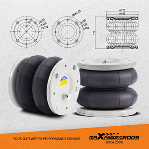 Hệ thống treo khí nén MaXpeedingrods với bộ máy nén <span class=keywords><strong>12V</strong></span> dành cho xe Ford Transit 2001-2020 dẫn động cầu sau 4000kg - Product Image 6