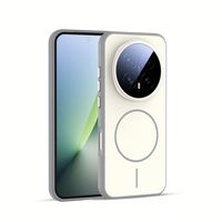 Honor Magic8/Magic8pro Casing Ponsel Magnetik Desain Bisnis Dua-dalam-Satu Kulit Logam Warna Kontras Tombol Independen Tahan Guncangan