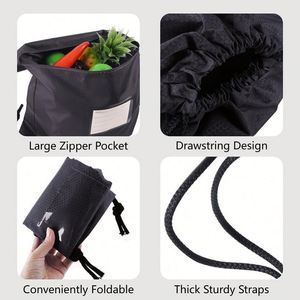 Cheap Blue Pool Sports Hiking Travel Shoe <b>Bag</b> Waterproof Kid Polyester Drawstring Sack Pack With Card Slot - Product Image 5
