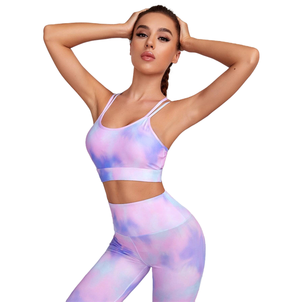 OEM Women's Active Wear Supplier High Waist Yoga Pants Plus Size Leggings for Fat Women Plus Size Sports Bra Legging Set