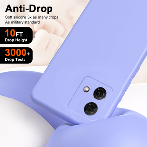 <span class=keywords><strong>Coque</strong></span> arrière en silicone pour Motorola Moto G04/G24/G34 5G, étui de téléphone luxueux en microfibre originale, respectueux de la peau - Product Image 3
