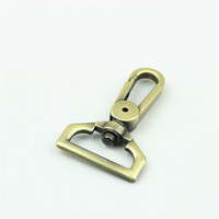 Accessoires métalliques robustes 26*56mm pour bagages et sacs à main : Boucle de sangle d'épaule et porte-clés avec diamètre intérieur