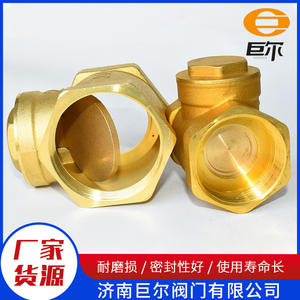 Manufacturer's Horizontal Brass Check <b>Valve</b> Anti-Reverse One-Way <b>Valve</b> Internal Thread for City Water Water Meter Water Pipe - Product Image 2