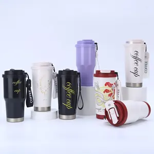 530ml Eco-friendly Double Walled Stainless Steel Travel Coffee Mug Vacuum Insulated Reusable Coffee Tumbler Cup