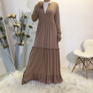 6378# Prayer Long Sleeve Sets Robe Islamic Abaya Jilbab Khimar Muslim Women Praying Hijab Dresses - Product Image 2