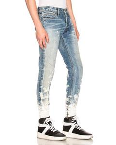 Jeans de Mezclilla Selvedge Azul Índigo para Hombre, Estilo <span class=keywords><strong>Pintor</strong></span>, OEM - Product Image 2