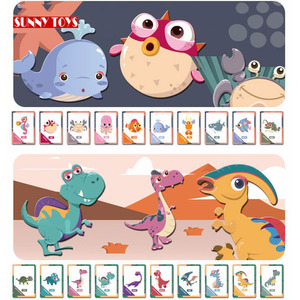 Jouet éducatif précoce aimant <span class=keywords><strong>puzzle</strong></span> <span class=keywords><strong>jeu</strong></span> dinosaure océan animaux <span class=keywords><strong>puzzle</strong></span> magnétique pour les enfants - Product Image 3