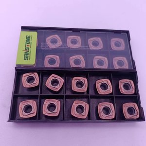 Insertos de fresado CNC de carburo recubiertos con CVD de alta alimentación OEM <span class=keywords><strong>SDMT</strong></span> SDMT120512 SDMT150512 - Product Image 5
