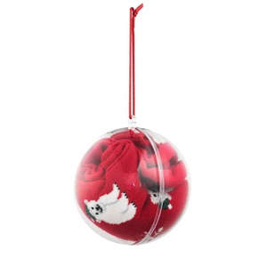 DIY plastic filled ball crafts ornaments 50mm clear baubles - Product Image 4