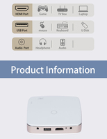 Mini proyector DLP inteligente Android 9 con 2G de RAM y 4K para TV, proyector de bolsillo para exteriores con batería de altavoz estéreo, 2 GB de RAM, 2 GB