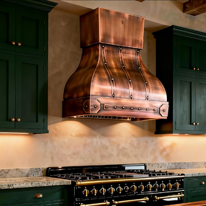 定制法式钟形铜制抽油烟机壁挂式豪华别墅厨房 - Product Image 1