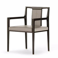Professionnel sur mesure style contemporain tissu nordique structure solide fauteuil en bois rembourré fauteuil de restaurant