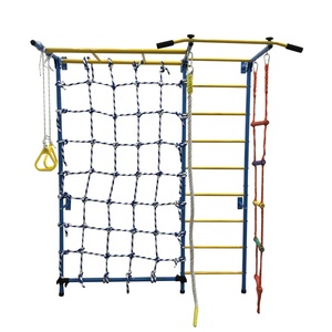 Équipement de fitness et de jeu d'intérieur pour enfants 2026, barres de singe murales avec balançoire à corde de singe et échelle à corde d'<span class=keywords><strong>escalade</strong></span> - Product Image 3