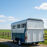 Remorque pour chevaux GW Camper Trailer 4, chargement oblique, pour ranch