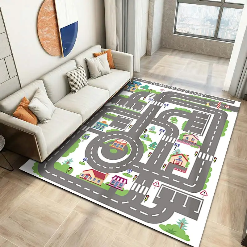 Crianças Tapete Playmat Rug City Life Ótimo para brincar com carros e brinquedos Crianças Educacional Road Traffic Play Mat