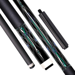 Queue de billard No.64 Duo Pu <span class=keywords><strong>Le</strong></span> MJ en fibre de carbone 1/2 fendue 12.4mm 12.9mm personnalisation d'usine bâton de queue de billard extension OEM - Product Image 1