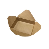 Boîte en papier auto-adhésive pour salade et nouilles, en PLA laminé, 100 % compostable, de qualité alimentaire, avec impression personnalisée, résistante à la graisse, pour emporter