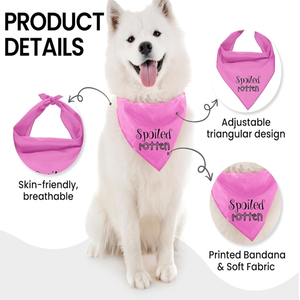 Bandana pour chien ajustable unisexe, mouchoir triangle, bavoir jaune imprimé «Born Run», accessoire de vêtements pour animaux de compagnie lavable et mignon - Product Image 3