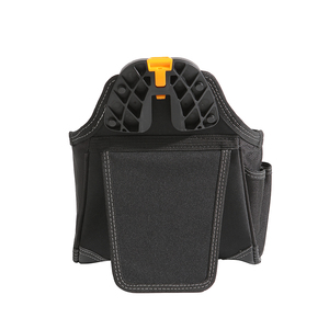 Muestra Gratuita de Bolsa de Herramientas de Poliéster Negra y Naranja para Carpinteros, Constructores y Trabajadores de la Construcción, con OEM y ODM - Product Image 3
