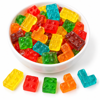Bonbons comestibles halal pour enfants, bonbons chinois personnalisés, bonbons gélifiés bon marché en forme de lettres