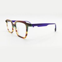 Montures de lunettes colorées de haute qualité en acétate avec des lunettes de mode de printemps lunettes optiques Montures en acétate
