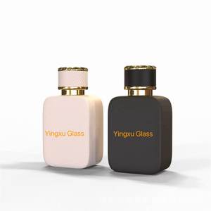 Botella de Perfume Vacía Personalizada de 50 ml, Plana y de Color, con Pulverizador, Impresión Serigráfica, Material de Vidrio, Forma Única, Marca <span class=keywords><strong>Taibo</strong></span> - Product Image 2