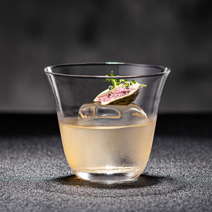 Custom Logo Handmade Modern Design Transparent martini <strong>Tumbler</strong> Wide Mouth Stripes Cocktail Cups 101-200ml Cocktail Glasses - Product Image 6