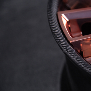 Jantes forgées monobloc style <span class=keywords><strong>Mansory</strong></span>, rayons polis or rose, lèvre en fibre de carbone. Pour Rolls-Royce Phantom, Cullinan. - Product Image 3