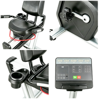Vélo d'exercice magnétique inclinable commercial, appareil de fitness cardio pour la rééducation en salle de sport et l'entraînement à domicile
