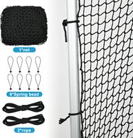 Filet de rebond en nylon pour baseball 10x10FT, installation facile, corde à boucle élastique, filet robuste, résistant aux intempéries, filet de sport, couleur et logo personnalisables