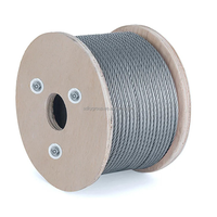 Câble métallique galvanisé 7*19 8mm 10mm 12mm, câble de levage souple, câble anti-torsion, câble de grue, câble métallique robuste