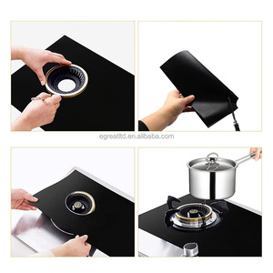 Protector de Cocina a Gas con Forma Personalizada, Cubierta Protectora, Alfombrilla de Limpieza, Alfombrilla para Quemador de Gas para Cocina al Aire Libre, PTFE+Fibra de Vidrio Resistente al Calor - Product Image 3