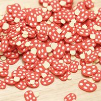 500g/Sac Promotionnel : Tranches de Pâte Polymère de Haute Qualité Thème Champignon pour DIY, Colle Crème, Nail Art et Artisanat – Vente en Gros