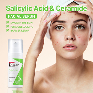 Suero Facial con Ácido Salicílico Disaar con Raíz de Regaliz y Ceramida, Suaviza el Acné, Repara la Barrera Cutánea, Desbloquea los Poros, Suero Facial No Graso - Product Image 2