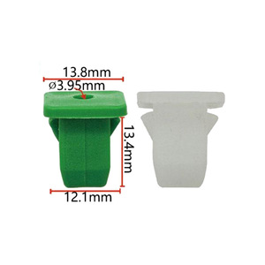 Vis de fixation rapide pour pare-chocs de voiture K32 en plastique, écrou à filetage rapide, vert et blanc - Product Image 2