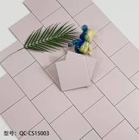 Meilleures ventes - Carrelage mural en céramique de couleur unie mate pour intérieur, 150x150 mm, 9 mm, pour cuisine, salle de bain et murs décoratifs