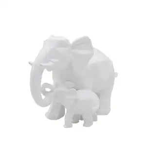 Noedic Entrance Living Room Desktop Animal Figure Decoration Goud Olifant Beeld Modern Simple Geometrical Elephant Figure