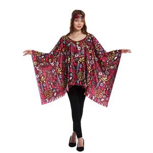 Cape de fête vintage unisexe à imprimé floral MS 2026 pour adultes, idéale pour les soirées costumées et les carnavals - Product Image 3