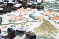Nouvel ensemble de 160 tuiles de mahjong américaines en acrylique à imprimé léopard, jeu de société pliable et portable, livraison rapide