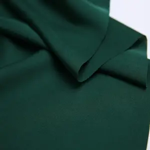 环境弹性丝绸氨纶丝绸双乔其纱面料与裙子的纯色