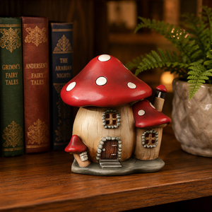 Maison en résine miniature en forme de champignon pour votre jardin féerique - Product Image 3