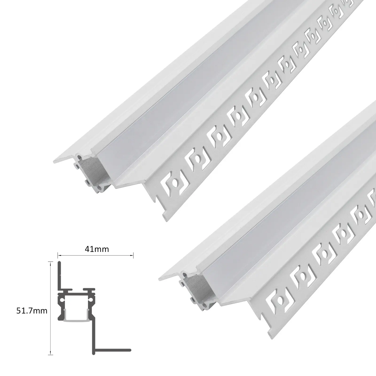 New Model 113 Aluminium Profile Corner Joint Suspended Ceiling Lines 41*52MM Ceiling Led Profile